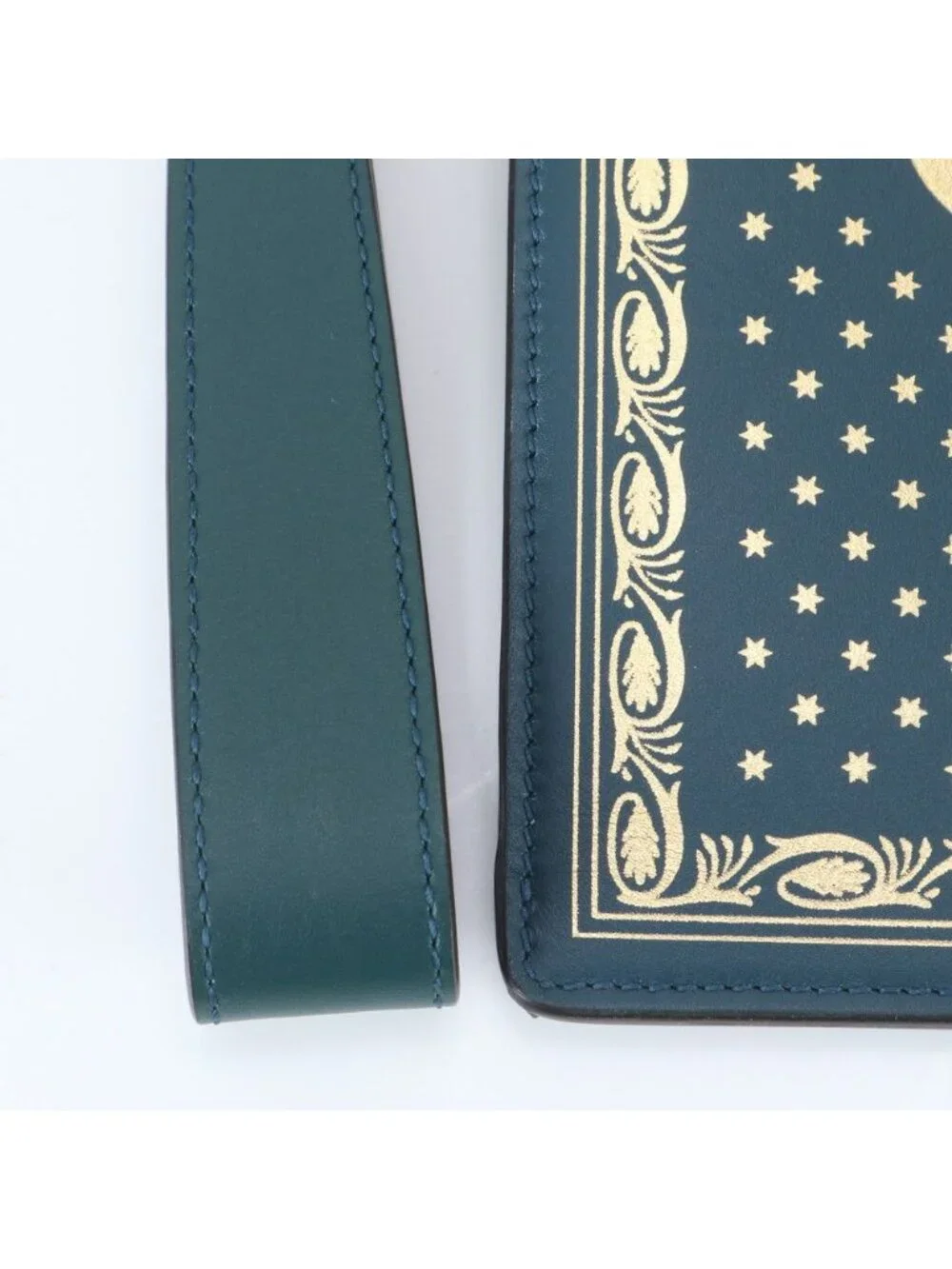 Gucci Sega Collaboration Guccy Print Leather Business Clutch